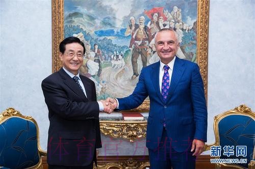 高志丹会见阿尔巴尼亚奥委会主席 高志丹会见阿尔巴尼亚奥委会主席